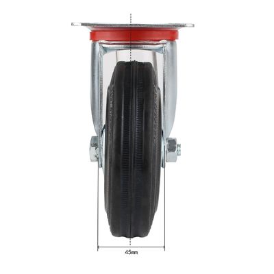 3 " 4 " 5 " 6 " 8 Inch Karet Caster Wheels, Steel Core Roller Bearing Caster Wheels OEM ODM