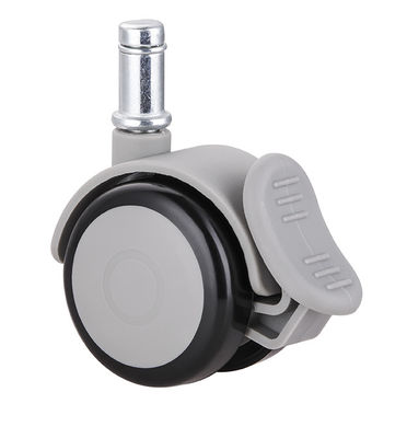 3 Inch M10 Threaded Stem Caster Wheels, TPR Locking Caster Wheels untuk kursi dapur