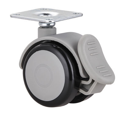 3 Inch M10 Threaded Stem Caster Wheels, TPR Locking Caster Wheels untuk kursi dapur