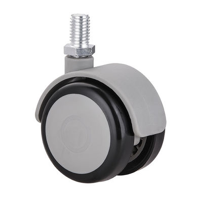 3 Inch M10 Threaded Stem Caster Wheels, TPR Locking Caster Wheels untuk kursi dapur