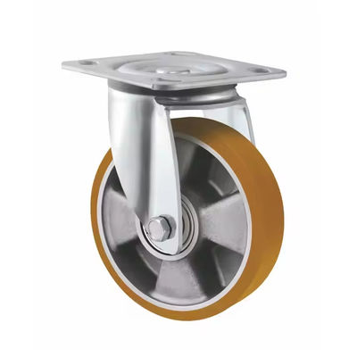 5 Inch 6 Inch 8 Inch Heavy Duty Swivel Casters Roda Gaya Eropa Aluminium Core PU Caster