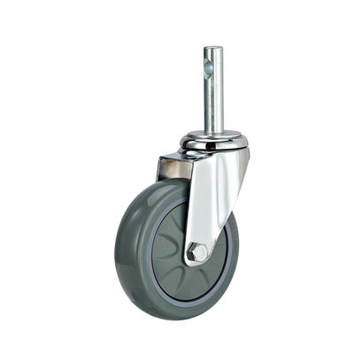 3 Inch 4 Inch 5 Inch Industrial Casters Berat Kapasitas 100kg PU Rotary Caster Wheels