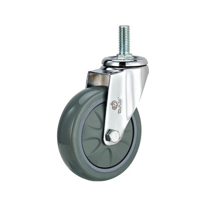 3 Inch 4 Inch 5 Inch Industrial Casters Berat Kapasitas 100kg PU Rotary Caster Wheels