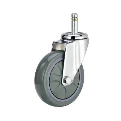 3 Inch 4 Inch 5 Inch Industrial Casters Berat Kapasitas 100kg PU Rotary Caster Wheels