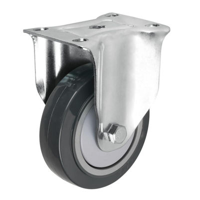 Pakai tahan casters industri awet PU Roda Castor Berjalan halus