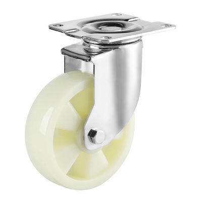 Polypropylene Industrial Casters Roda Poly Caster yang tahan korosi