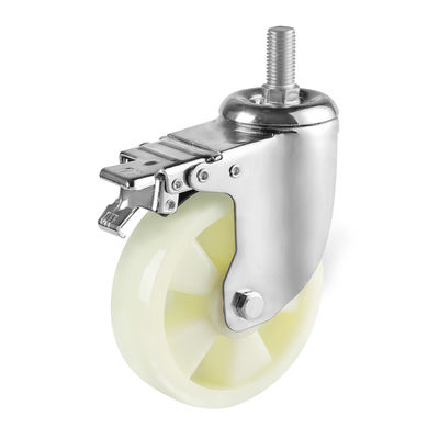 Polypropylene Industrial Casters Roda Poly Caster yang tahan korosi