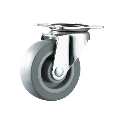 TPR Furniture Casters 50mm 75mm Thermoplastic Rubber Light Duty Castors