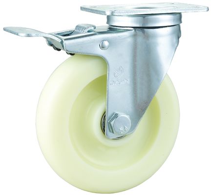 Polypropylene medium duty casters dengan top plate mount