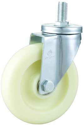 Polypropylene medium duty casters dengan top plate mount