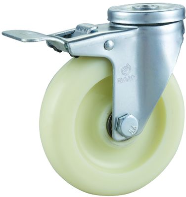 Polypropylene medium duty casters dengan top plate mount