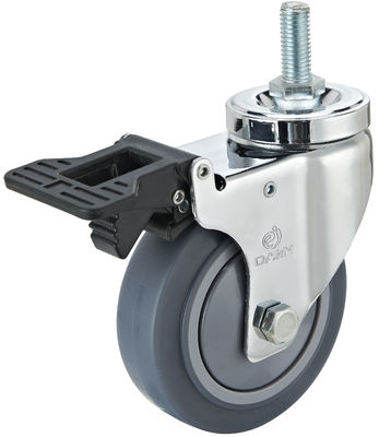 Thermoplastic Rubber Industrial Casters Wheel Medium Duty Castors