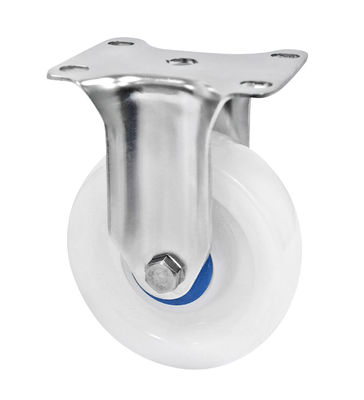 Raksasa medium 304 stainless steel Casters Putih PA Casters 150-200KG Kapasitas beban