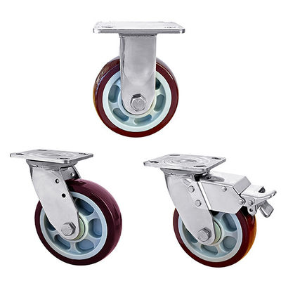 OEM ODM Casters Baja Rostless Heavy Duty Rot Polyurethane Wheel Casters