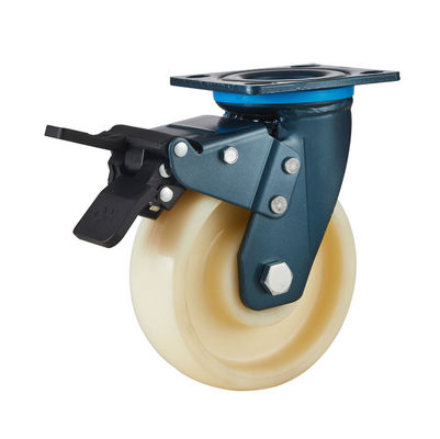 Dajin Heavy Duty Castors Wheels 100mm-200mm Nylon Wheel Casters Dengan Anti Rust Coating
