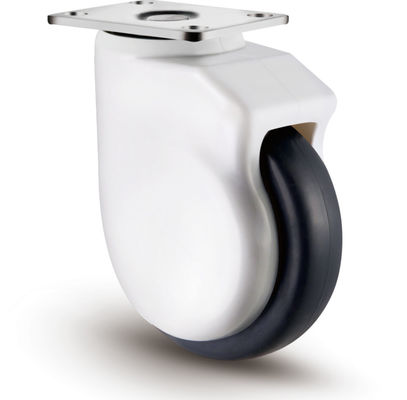 Roda roda elastis TPR 100mm 125mm dengan pelindung benang