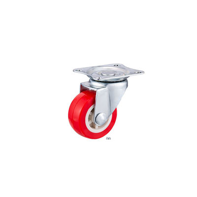 Red Caster Wheels 25mm -75mm Universal Kantor Kursi Caster Wheels