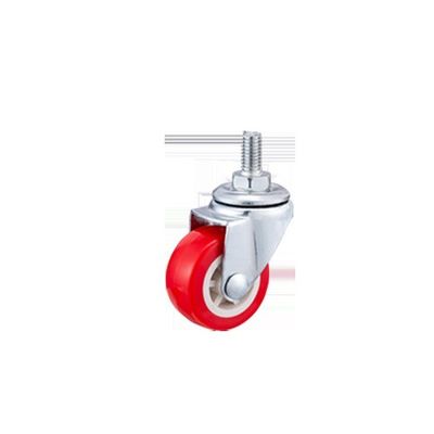 Red Caster Wheels 25mm -75mm Universal Kantor Kursi Caster Wheels